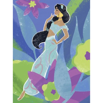 Komar Disney Princess Jasmine falikép 30 cm x 40 cm kék