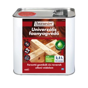 Lazulán Universalis favédő, 2,5 literes doboz. Fa védő lazúr kültéri használatra.