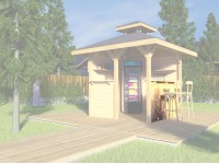 Weka építőkészlet Gartenoase 651 pavilonpultfalhoz 28 mm natúr 1. méret