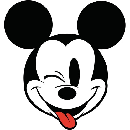 Komar nemszőtt fotótapéta Dot Mickey Head Optimism öntapadó átmérő 125 cm