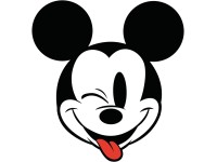 Komar nemszőtt fotótapéta Dot Mickey Head Optimism öntapadó átmérő 125 cm