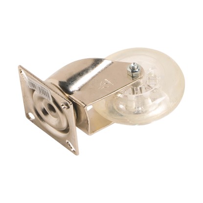 Önbeálló görgő lemezzel, átmérő: 75 mm, 50 kg