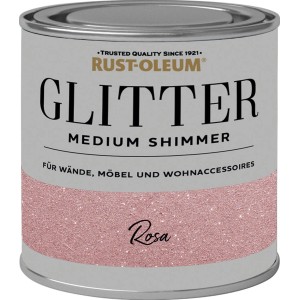 Rust-Oleum Csillámfesték Medium Shimmer Rózsaszín, doboz. Effekt festék falakra és bútorokra.