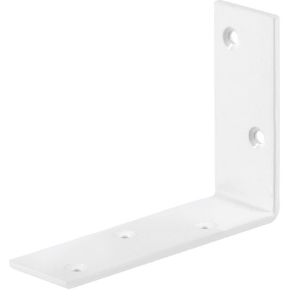 Konstrukciós szeglet fehér porszórt 100 mm x 75 mm x 30 mm