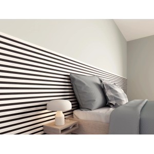 Decowall akusztik falpanel erezett fehér 260x30x1,7 cm (2 db) 1,56 m2