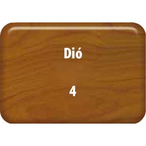 Színminta a t.b.t. időjárásálló festékből, Dió (dió) árnyalat, 4-es szám.