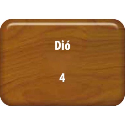 Színminta a t.b.t. időjárásálló festékből, Dió (dió) árnyalat, 4-es szám.