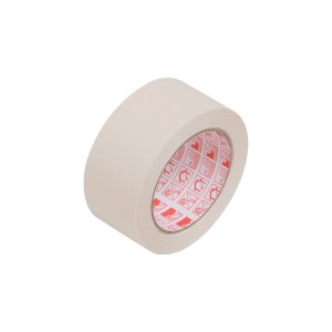 Bézs LUX sima krepp ragasztószalag, 50 mm széles, beltéri tapétázáshoz.