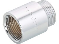 OBI csaphosszabbító 24,1 mm (Rp 3/4) x 26,4 mm (R 3/4) krómozott sárgaréz 30 mm OBI csaphosszabbító 24,1 mm (Rp 3/4) x 26,4 mm (R 3/4) krómozott sárgaréz 30 mm