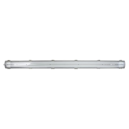 Szürke E2 Elektro LED nedves helyiségbe való lámpatest Classic-Power M 2x18W, robusztus és vízálló.
