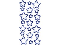Öntapadós szivacsdekor világítós csillagok 15 cm x 30 cm
