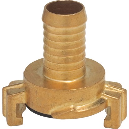 Gyorscsatlakozó tömlődarab, sárgaréz, 20 mm-hez (3/4")