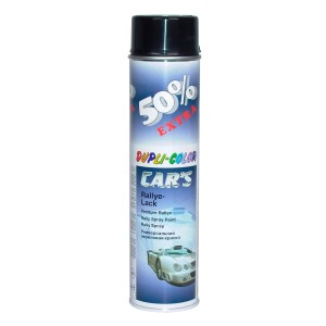 Dupli-Color Cars Rallye fényes fekete lakk, 600ml spray a fényezés és karosszéria javításához.