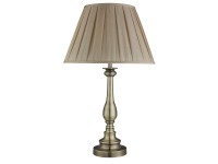 Searchlight Flemish antik bronz asztali lámpa barna búrával E27 60W Searchlight Flemish antik bronz asztali lámpa barna búrával E27 60W