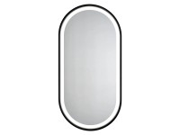 Ovális Led tükör alumínium kerettel 50 cm x 100 cm