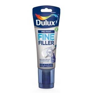 Dulux Pre-Paint Fine Filler tubus, használatra kész töltőanyag finom javításokhoz.