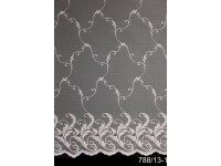 Fényáteresztő jacquard függöny fehér 150 cm magas méteráru Fényáteresztő jacquard függöny fehér 150 cm magas méteráru