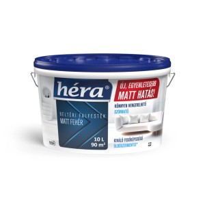 Vödör Héra fehér matt beltéri falfesték. Alkalmas falakra és mennyezetekre.