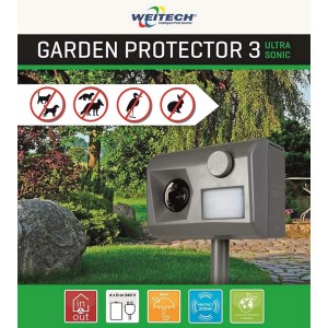 Weitech Garden Protector 3 ultrahangos állatriasztó kertekhez.