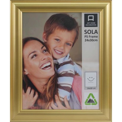 Fotókeret műanyag Sola arany S 24 cm x 30 cm
