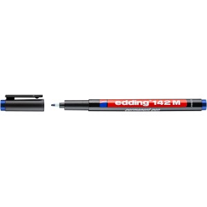 Edding 142 M permanent marker, fekete filctoll levett kupakkal.