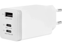 65 W-os USB-C/A gyorstöltő fehér