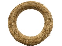 Szalmakoszorú 20 cm barna