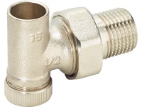 OBI visszatérő szelep csavarzat forrasztáshoz derékszögű kivitelű 21 mm (R 1/2)