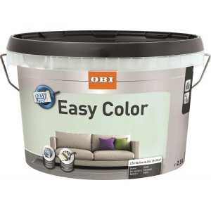 Vödör OBI Easy Color beltéri falfesték.