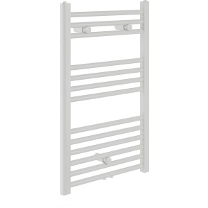 Fehér Sanotechnik Bari fürdőszobai radiátor, 803x600mm, középső csatlakozással. Radiátor fürdőszobába és nappaliba.