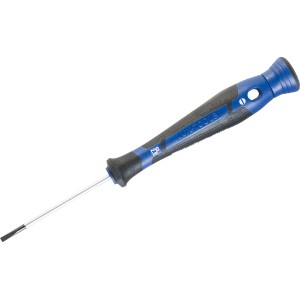 LUX Precíziós csavarhúzó Comfort, 2,5 mm-es pengével, kék-fekete nyéllel.