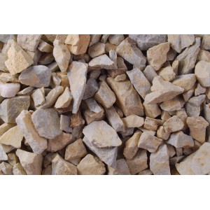 Bézs zúzott kő 20-40 mm Big-Bag zsákban (1000 kg) vízelvezetéshez és alapokhoz.