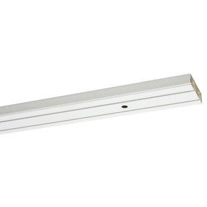 Fehér, 2 pályás Gardinia GE2 függönysín, 120 cm hosszú, mennyezetre szerelhető.