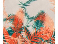 Komar fátyoltapéta Tropical Trip 300 cm x 250 cm narancssárga