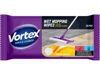 VORTEX Nedvesfelmosó törlőkendő citrom illattal 15 db