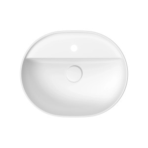 Cersanit Moduo pultmosdó ovális fehér 50x35 cm csaplyukkal
