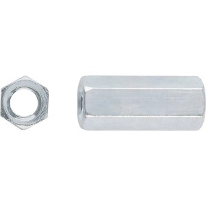 LUX-TOOLS M10 x 30 mm-es horganyzott összekötő anya - értékesítés súlyra