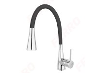 Zumba II konyhai csaptelep flexibilis kifolyócsővel fekete Zumba II konyhai csaptelep flexibilis kifolyócsővel fekete