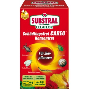 Substral Celaflor Careo koncentrát dísznövényekhez szívó és rágó rovarok ellen.