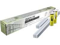 Quick-Fix lerakórendszer 10 üvegtéglához 19 cm x 19 cm x 10 cm