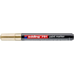 Edding 791 festékmarker, arany színű, fedő jelölésekhez.