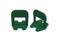 Master Green ékes szintező talp 1 mm 200 db-os sötétzöld 3-12 mm-es lapokhoz