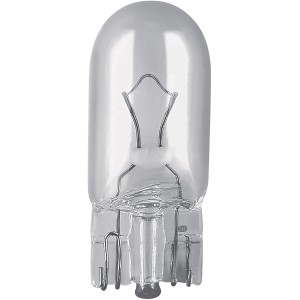 Osram W5W eredeti jelzőlámpa autóelektronikához, üveg szorítófoglalattal.