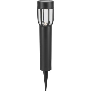Fekete Solar LED lámpa Comaro 4 darabos készlet a kertbe, kb. 40 cm magas.
