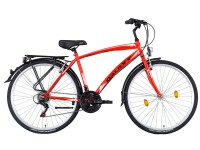 SX TRAIL férfi trekking kerékpár piros-fehér