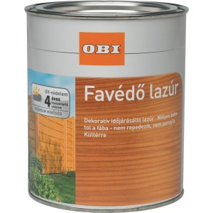 OBI Favédő lazúr Fenyő 5l: Fa lazúr kültéri használatra.