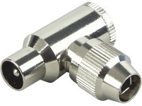 Schwaiger IEC derékszögű csatlakozódugó ezüstszínű Schwaiger IEC derékszögű csatlakozódugó ezüstszínű