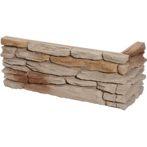 Stegu California Beige sarokburkolat, beton hatású beltéri és kültéri.