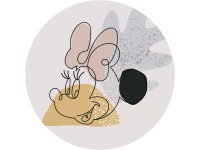 Komar nemszőtt fotótapéta Dot Minnie Line Art öntapadó átmérő 125 cm