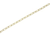 LUX díszlánc négylapú sárgarezezett 2 mm x 2 mm  - méteráru